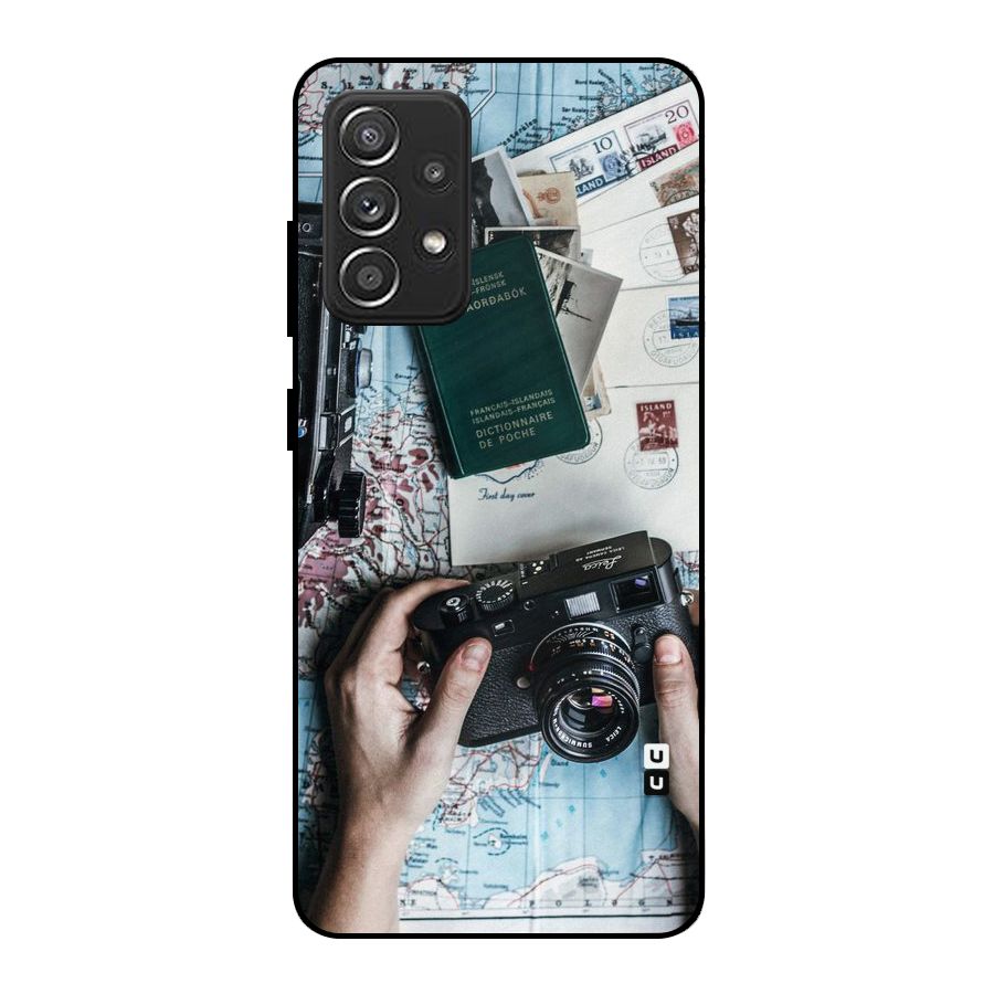 Camera and Postcards Metal Back Case for Galaxy A52
