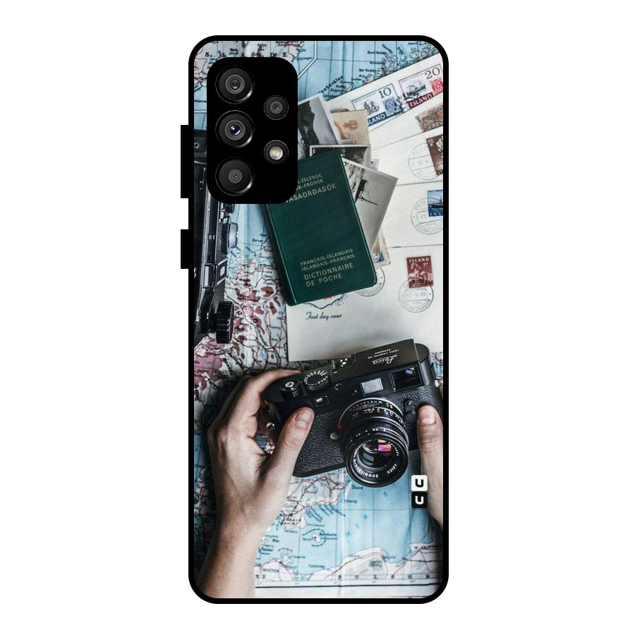 Camera and Postcards Metal Back Case for Galaxy A73 5G