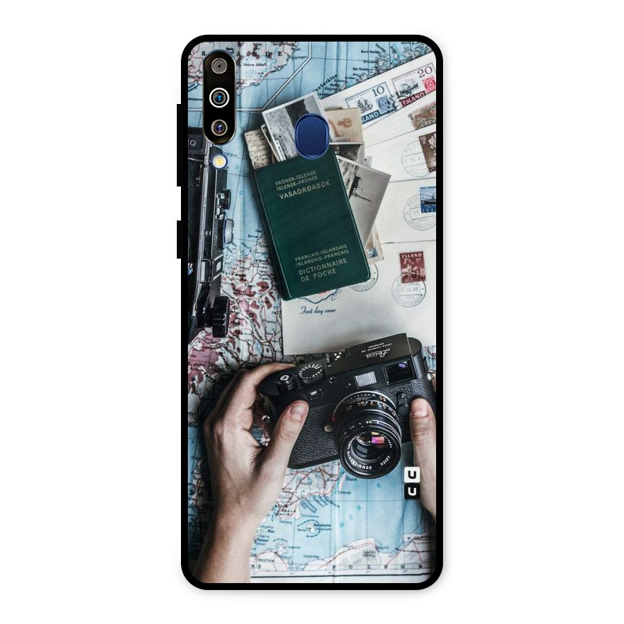 Camera and Postcards Metal Back Case for Galaxy M30