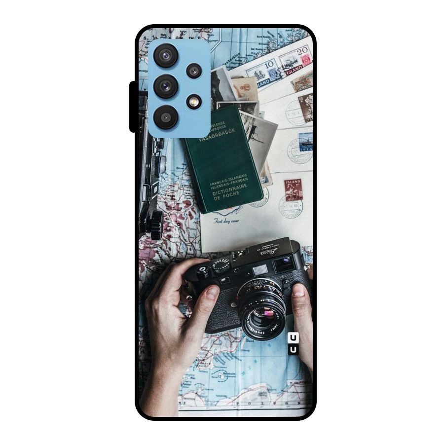 Camera and Postcards Metal Back Case for Galaxy M32 5G