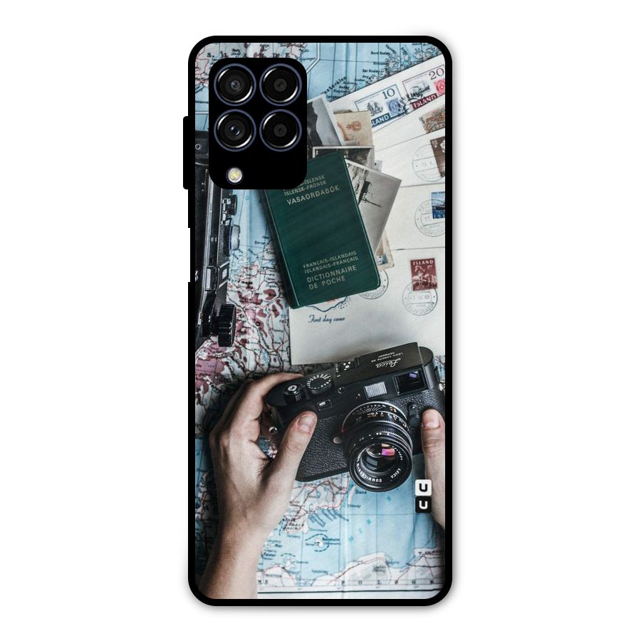 Camera and Postcards Metal Back Case for Galaxy M53 5G