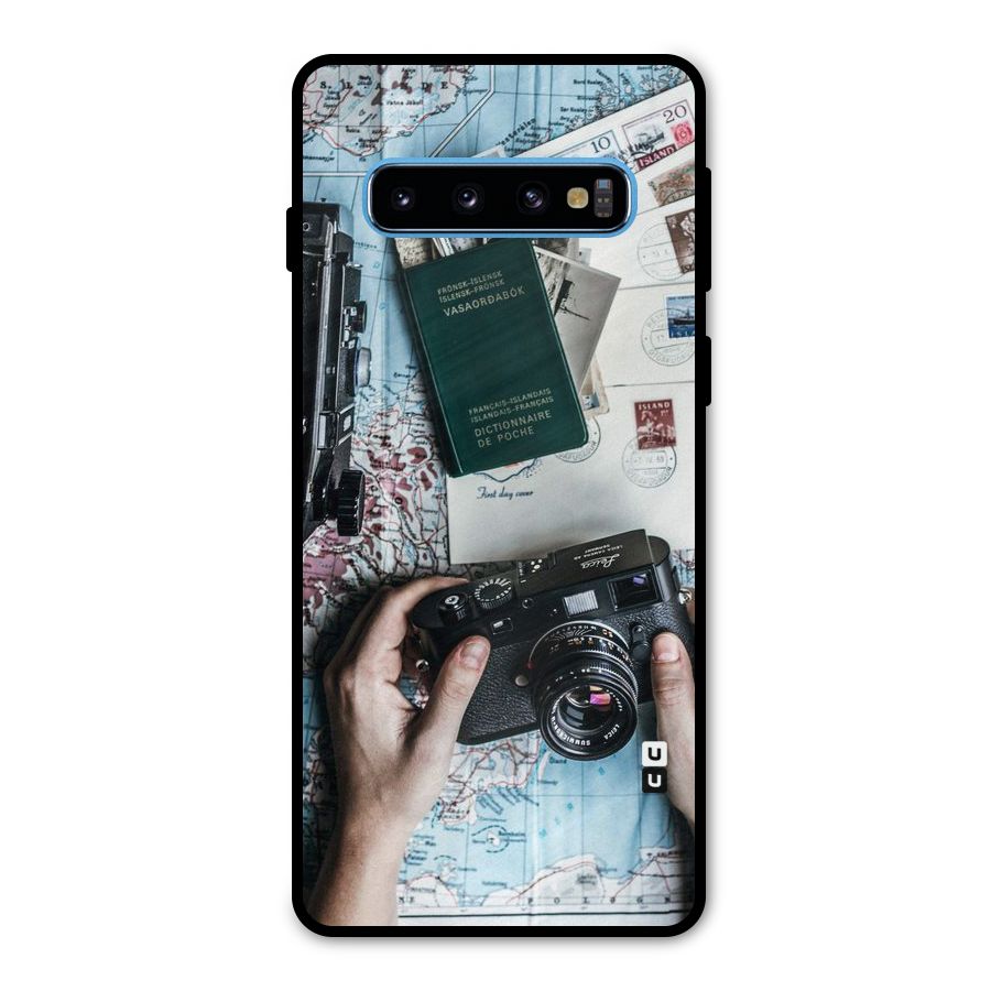 Camera and Postcards Metal Back Case for Galaxy S10