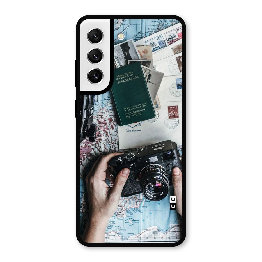 Camera and Postcards Metal Back Case for Galaxy S21 FE 5G