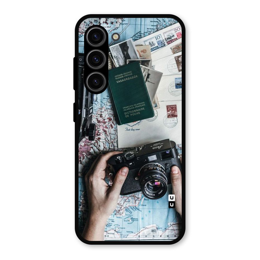 Camera and Postcards Metal Back Case for Galaxy S23