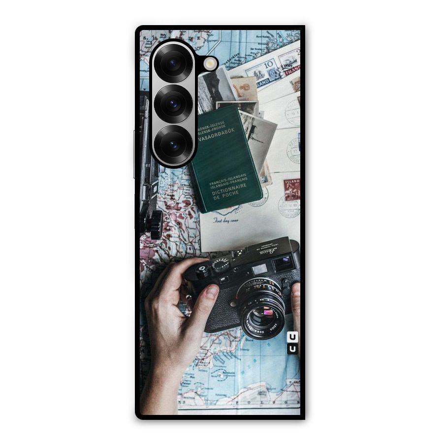 Camera and Postcards Metal Back Case for Galaxy Z Fold6