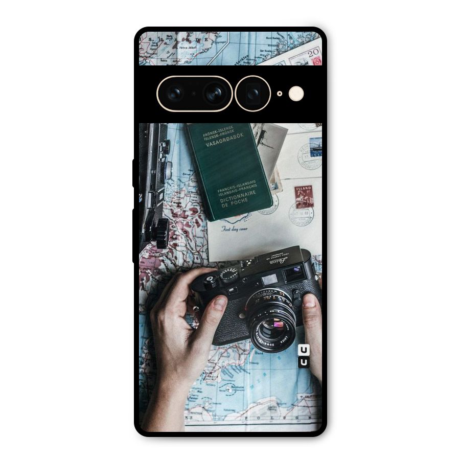 Camera and Postcards Metal Back Case for Google Pixel 7 Pro