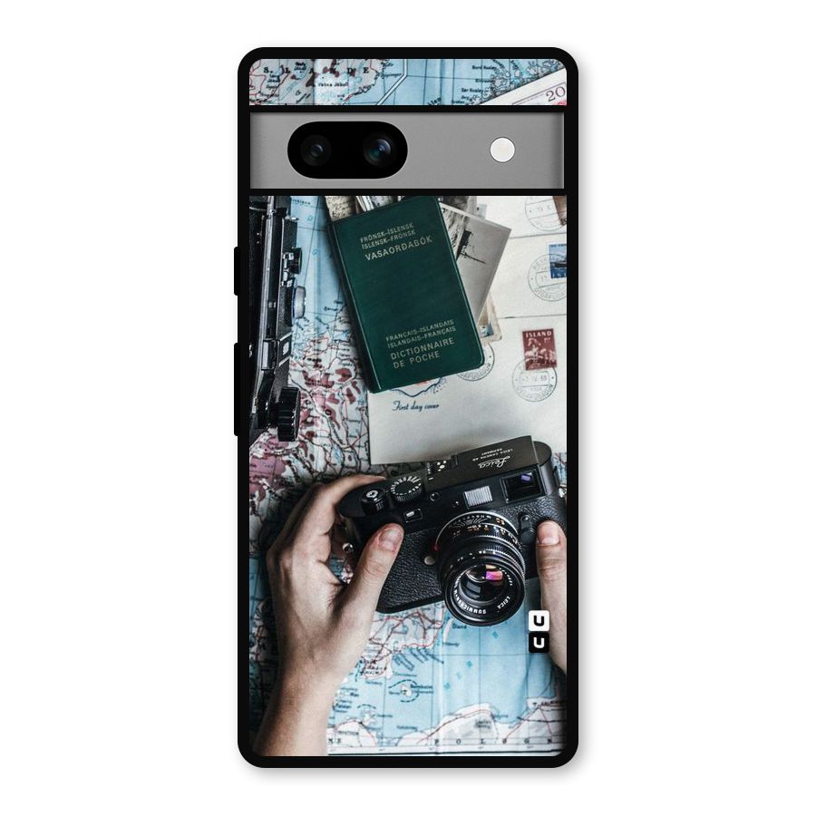 Camera and Postcards Metal Back Case for Google Pixel 7a