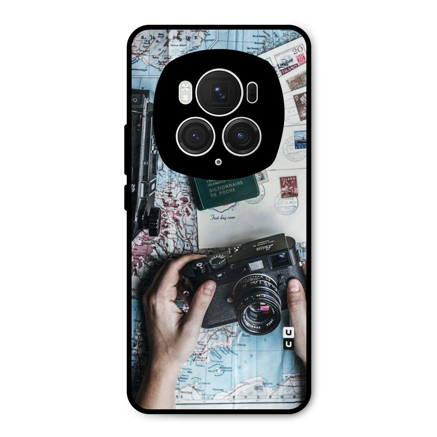 Camera and Postcards Metal Back Case for Honor Magic6 Pro