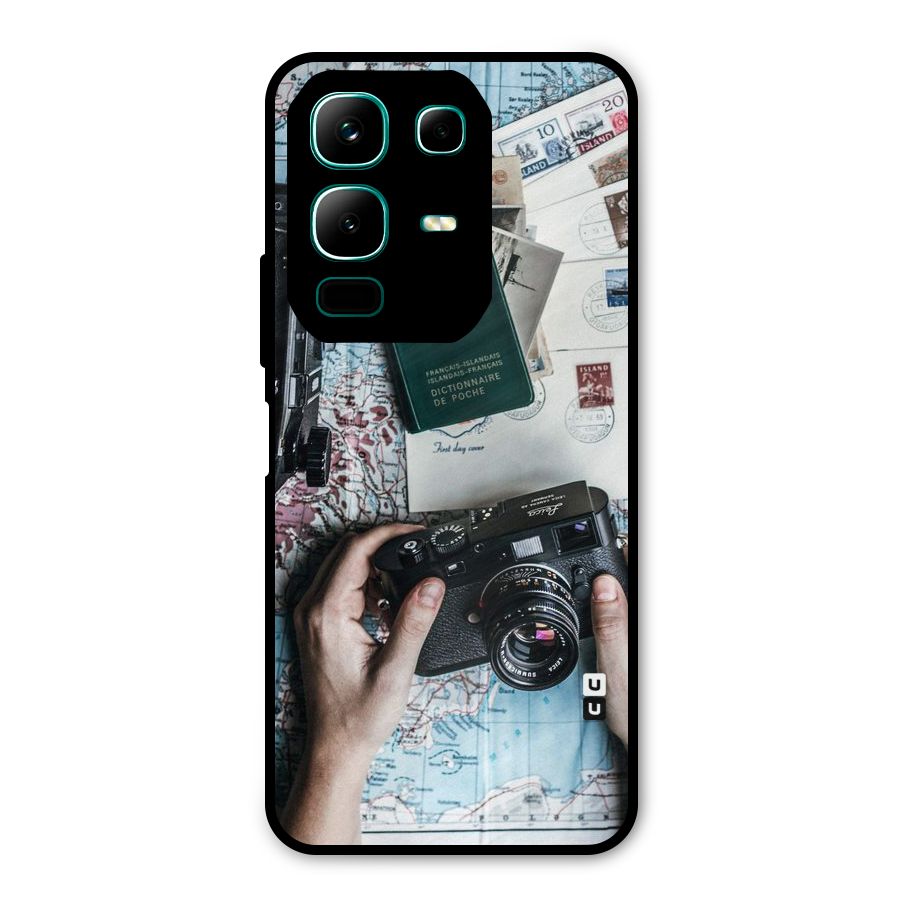 Camera and Postcards Metal Back Case for Infinix Note 50x