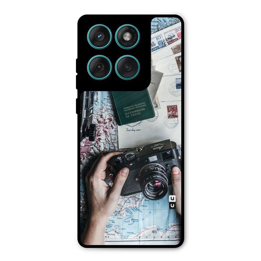 Camera and Postcards Metal Back Case for Motorola Edge 60 Fusion
