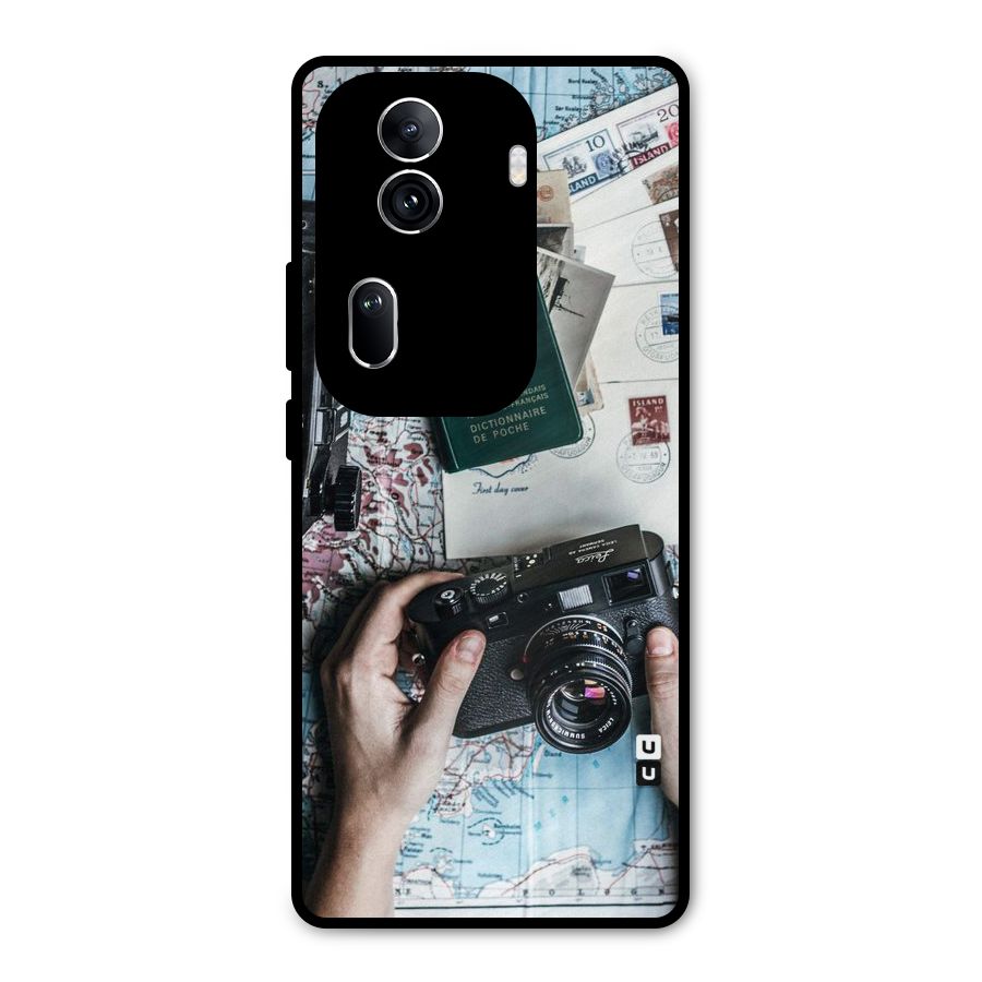 Camera and Postcards Metal Back Case for Oppo Reno11 Pro 5G
