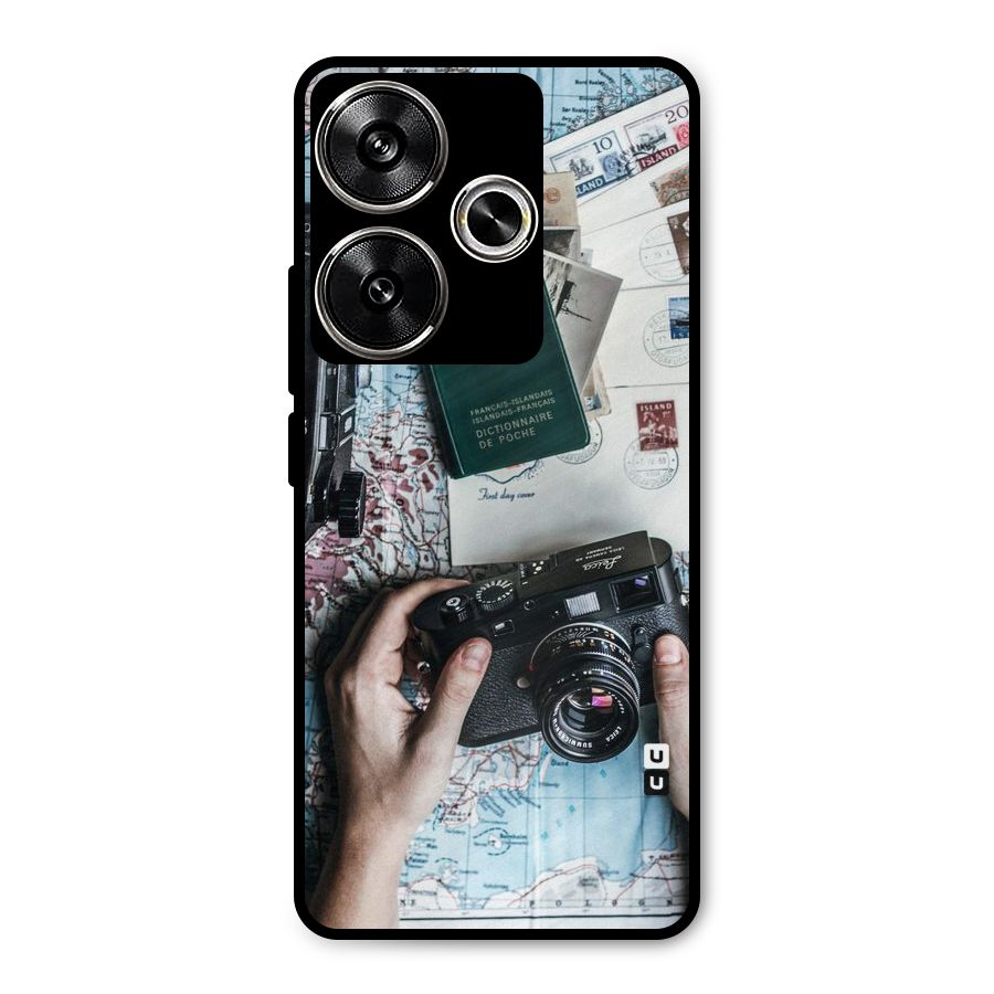 Camera and Postcards Metal Back Case for Poco F6