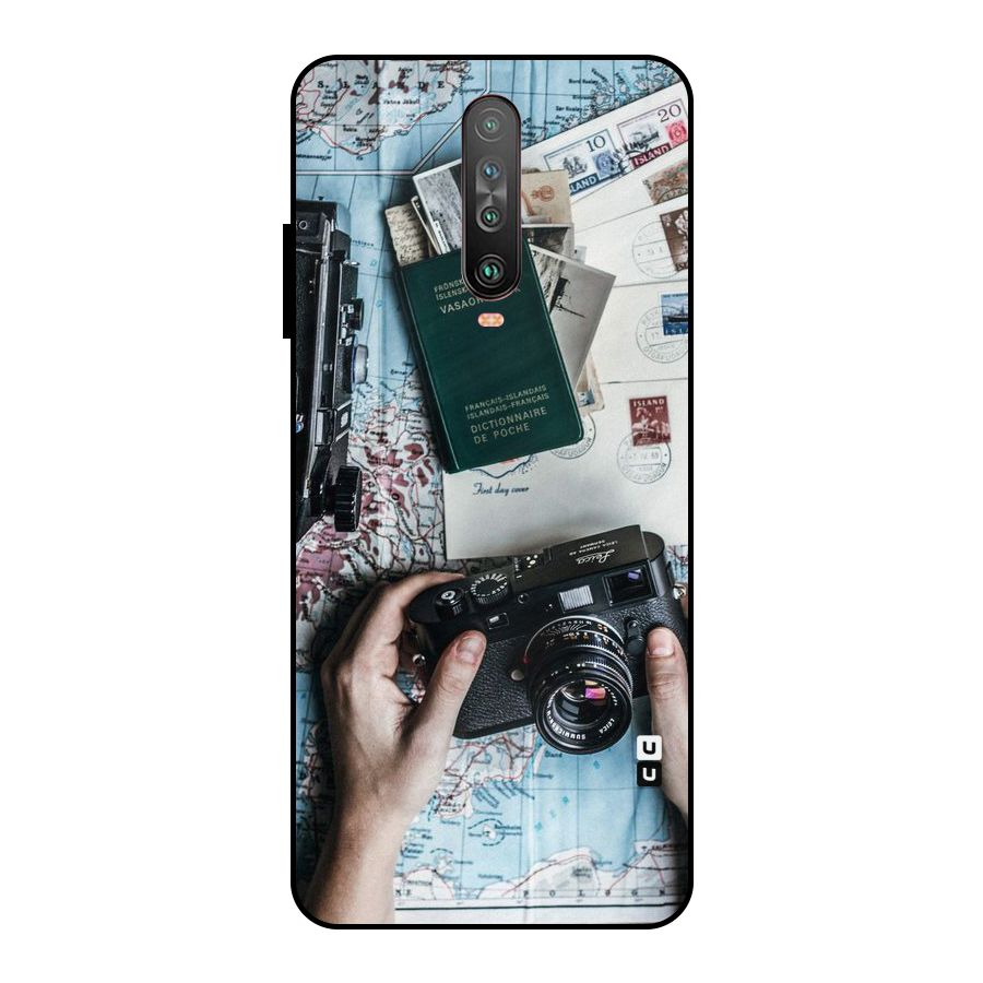 Camera and Postcards Metal Back Case for Poco X2