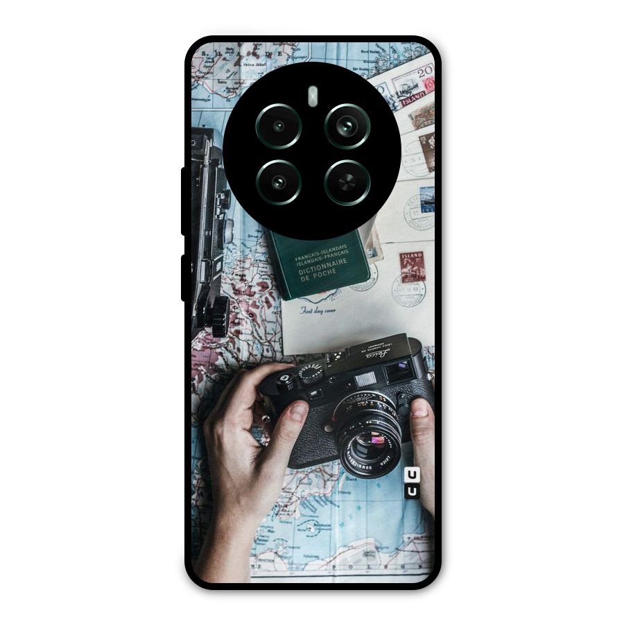 Camera and Postcards Metal Back Case for Realme 12 Pro Plus