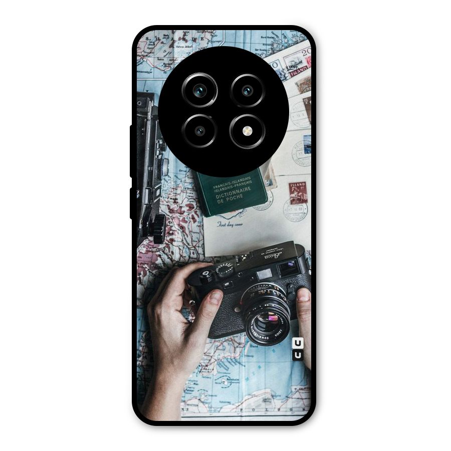Camera and Postcards Metal Back Case for Realme 14 Pro Lite