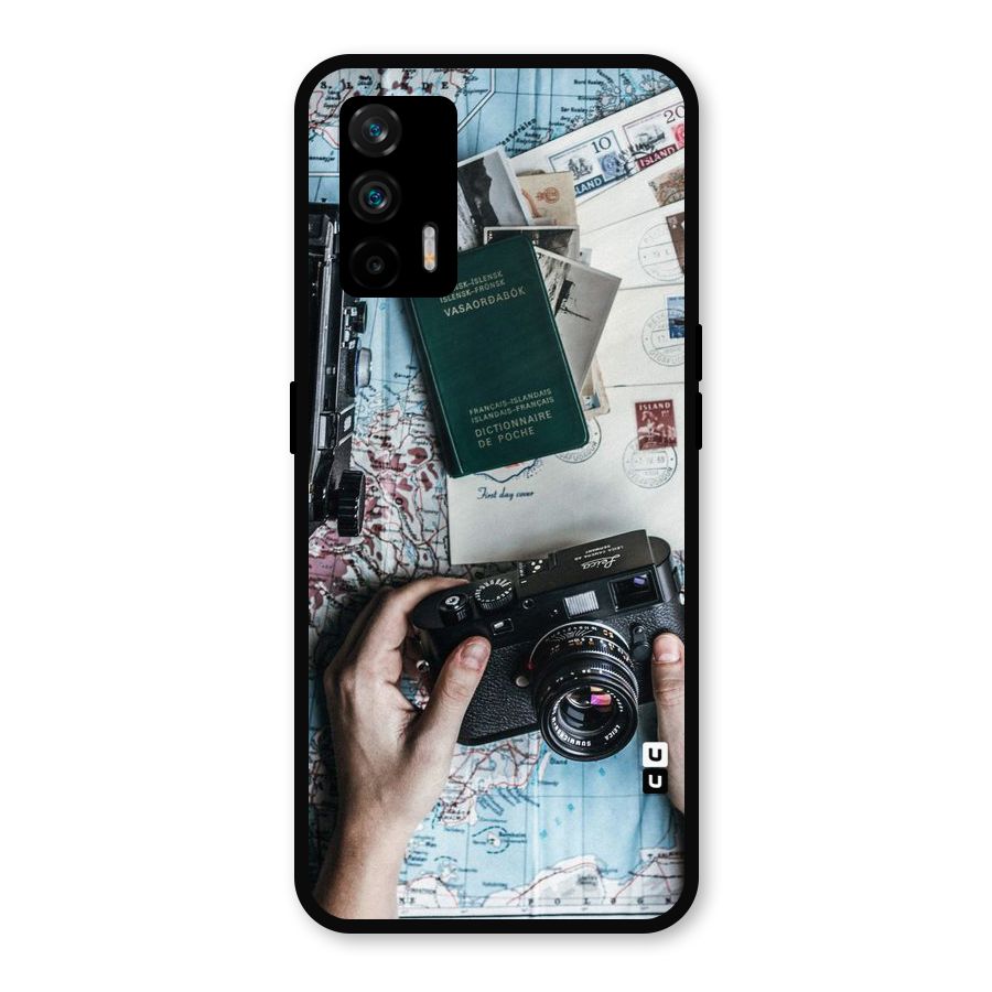 Camera and Postcards Metal Back Case for Realme X7 Max