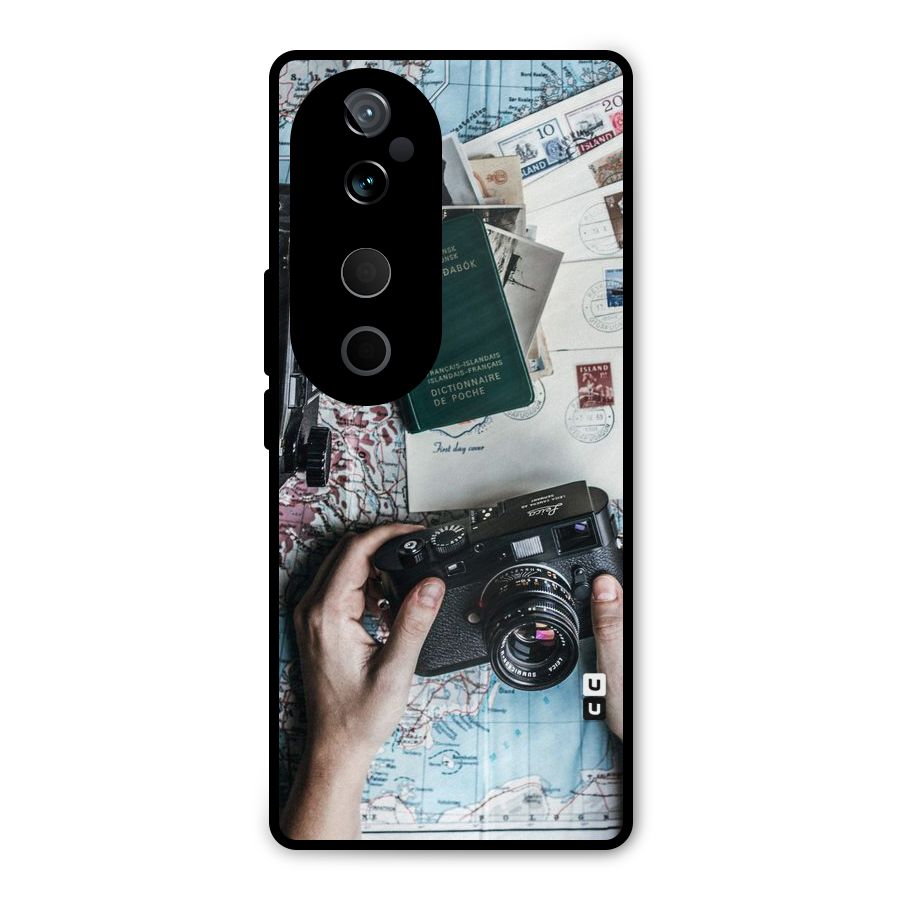Camera and Postcards Metal Back Case for Vivo T3 Ultra