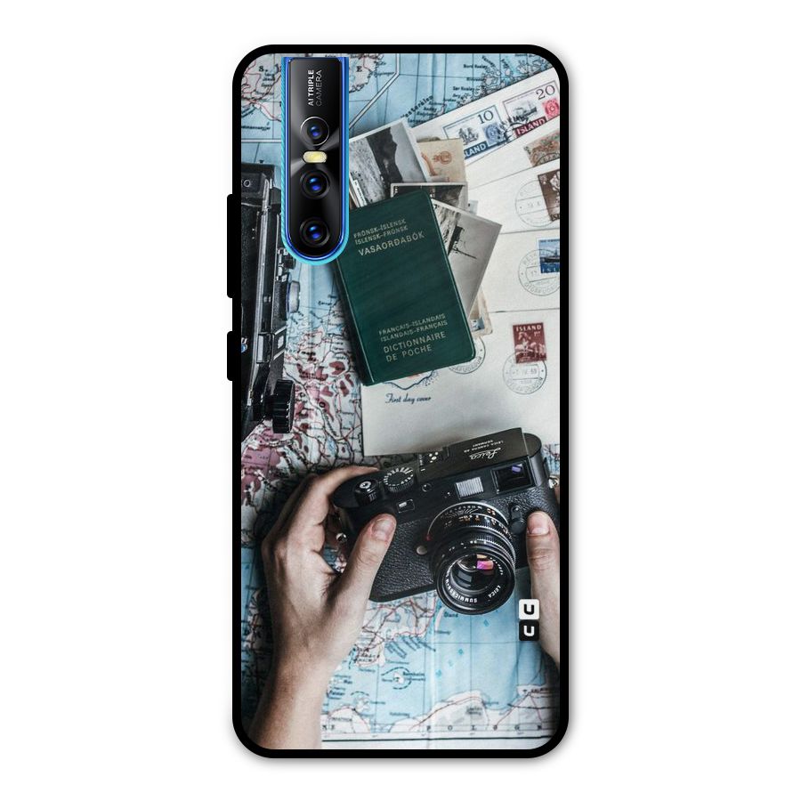 Camera and Postcards Metal Back Case for Vivo V15 Pro