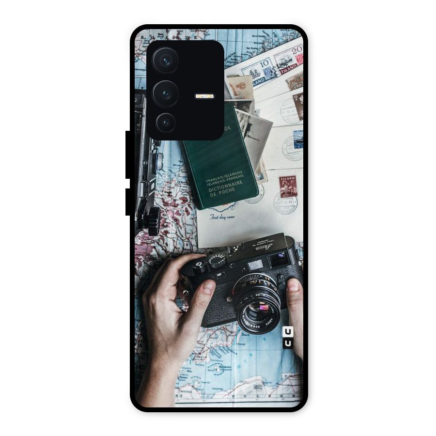 Camera and Postcards Metal Back Case for Vivo V23 5G