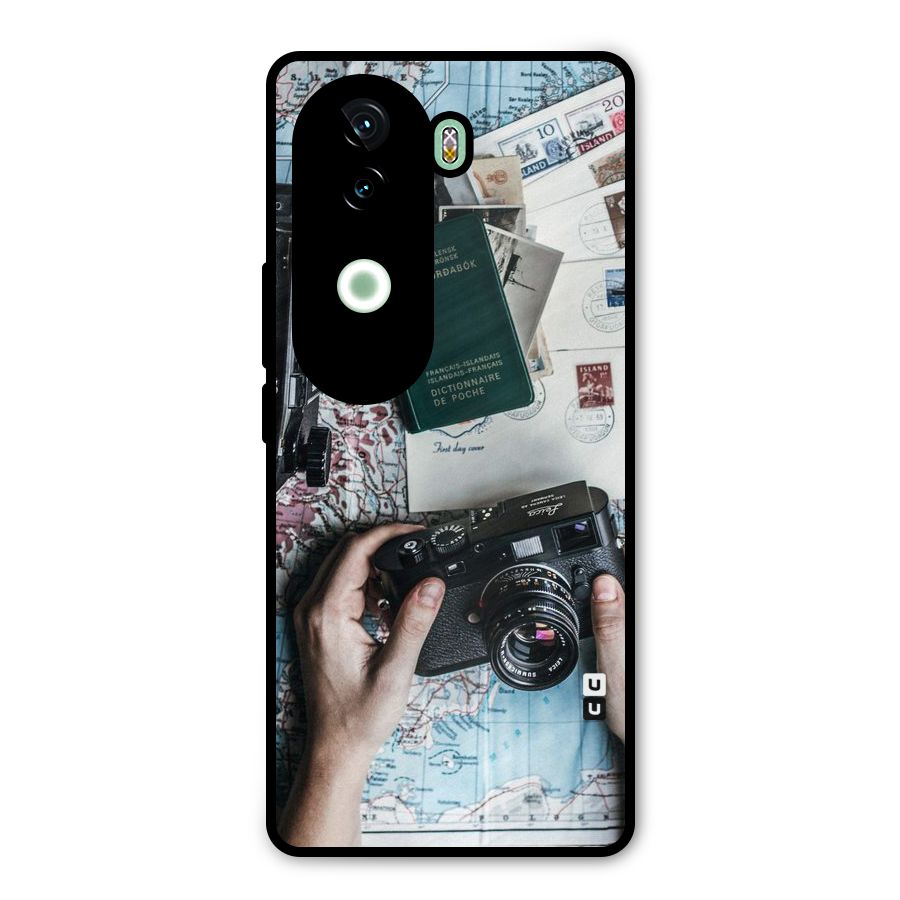 Camera and Postcards Metal Back Case for Vivo V40e