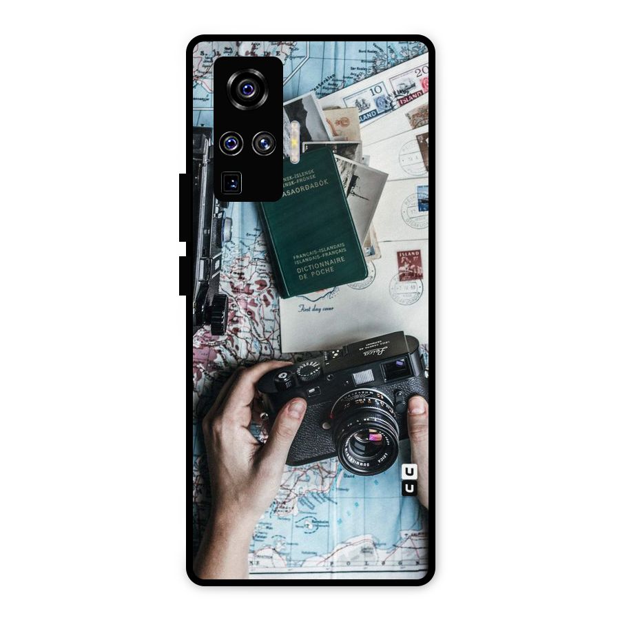 Camera and Postcards Metal Back Case for Vivo X50 Pro