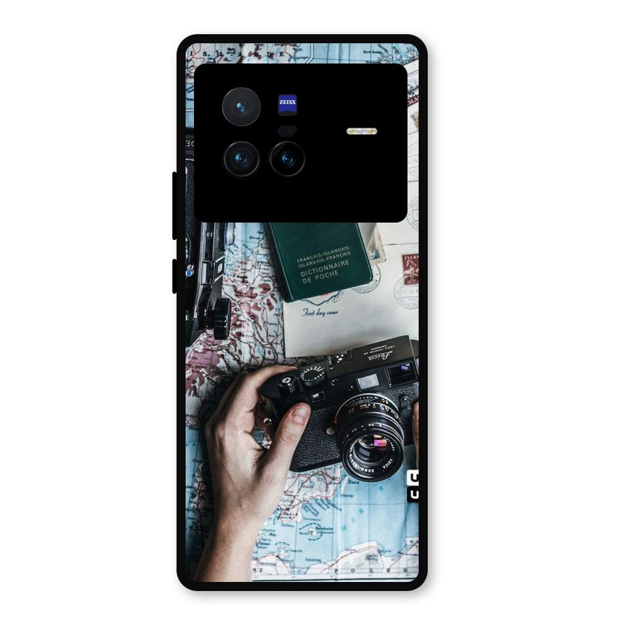 Camera and Postcards Metal Back Case for Vivo X80