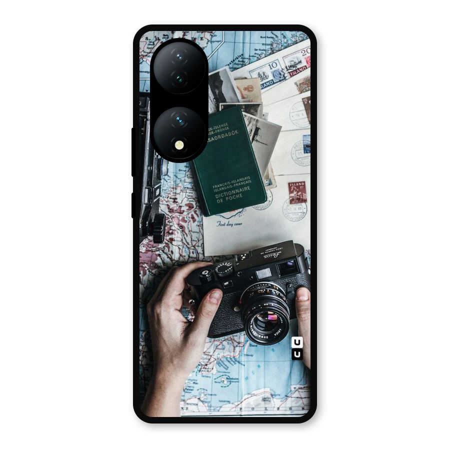 Camera and Postcards Metal Back Case for Vivo Y100