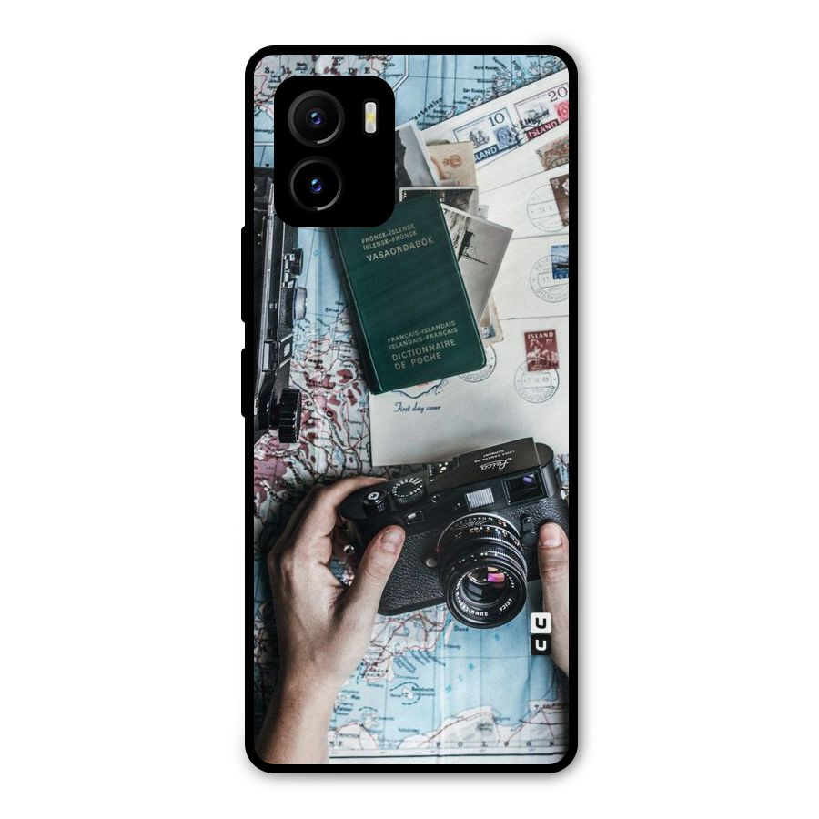 Camera and Postcards Metal Back Case for Vivo Y15s