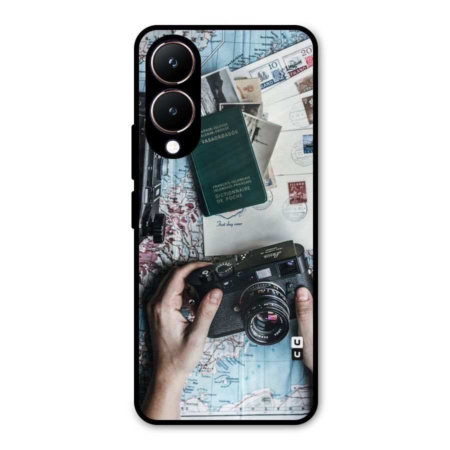 Camera and Postcards Metal Back Case for Vivo Y28
