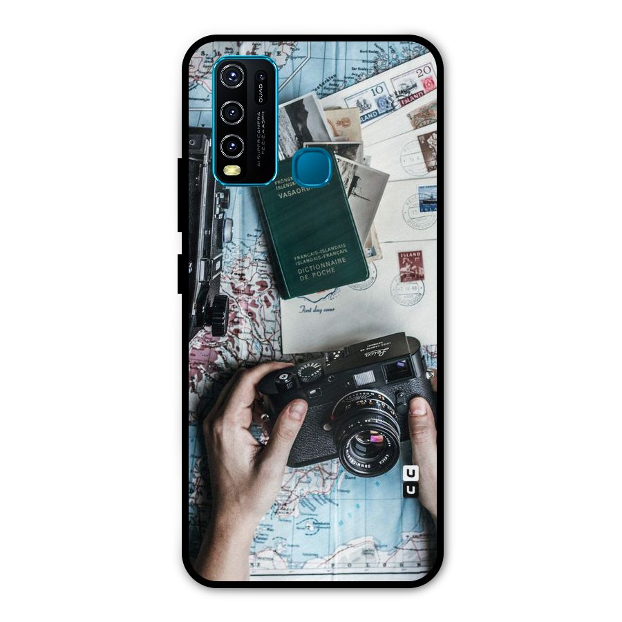 Camera and Postcards Metal Back Case for Vivo Y30