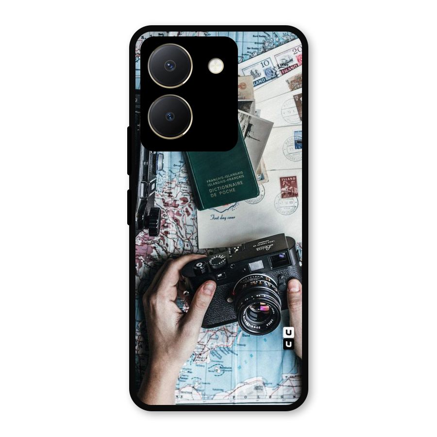 Camera and Postcards Metal Back Case for Vivo Y36