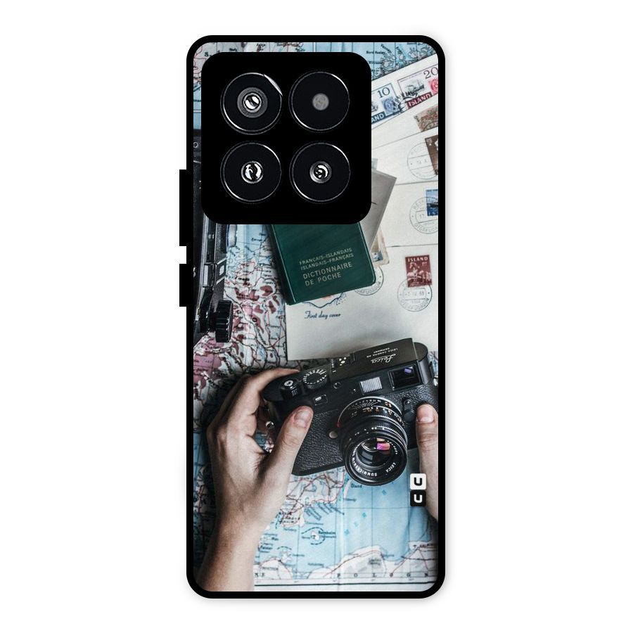 Camera and Postcards Metal Back Case for Xiaomi 14 Pro