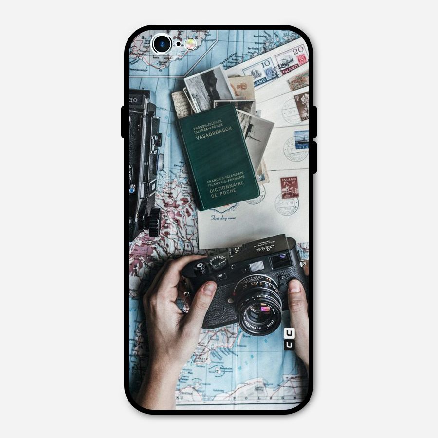 Camera and Postcards Metal Back Case for iPhone 6 6s