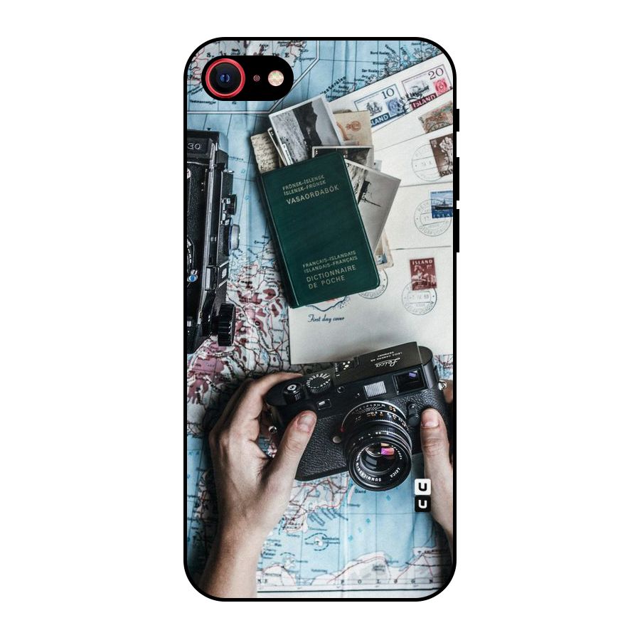 Camera and Postcards Metal Back Case for iPhone 7