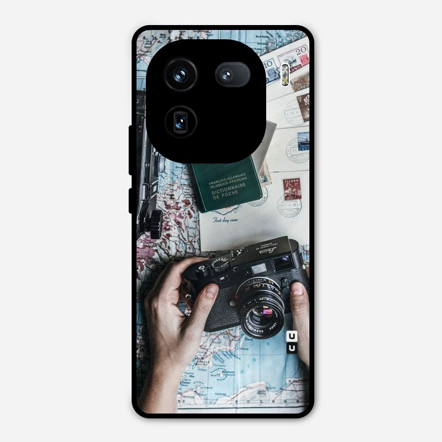 Camera and Postcards Metal Back Case for iQOO 12