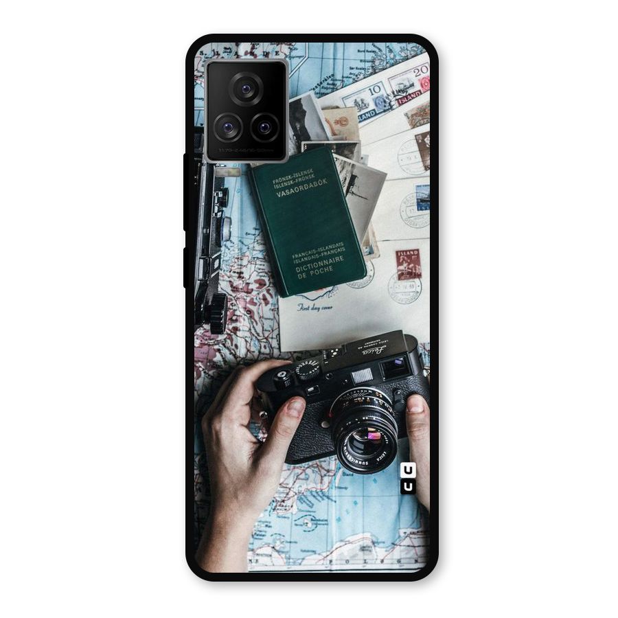 Camera and Postcards Metal Back Case for iQOO 7 Legend 5G