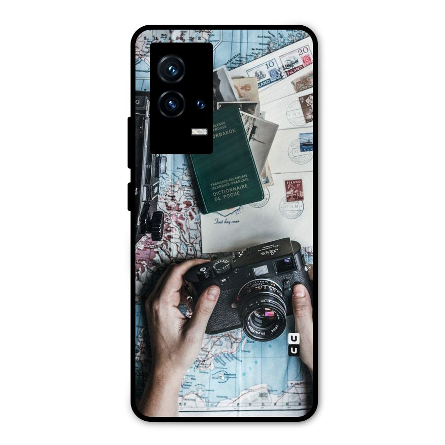 Camera and Postcards Metal Back Case for iQOO 9 5G