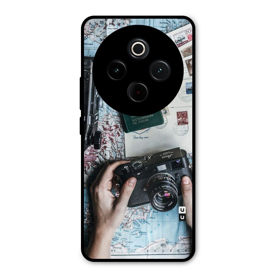Camera and Postcards Metal Back Case for iQOO Z10