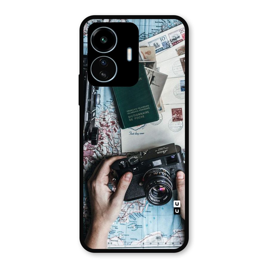 Camera and Postcards Metal Back Case for vivo iQOO Z6 Lite 5G