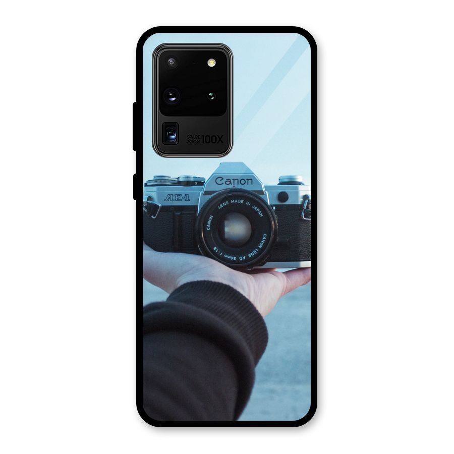 Camera in Hand Glass Back Case for Galaxy S20 Ultra