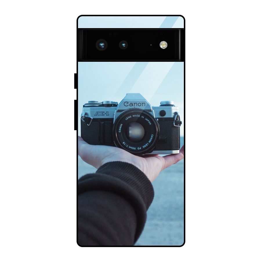 Camera in Hand Glass Back Case for Google Pixel 6