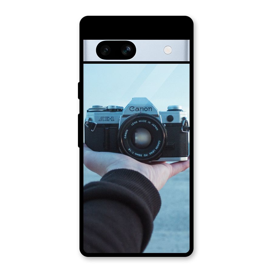Camera in Hand Glass Back Case for Google Pixel 7a