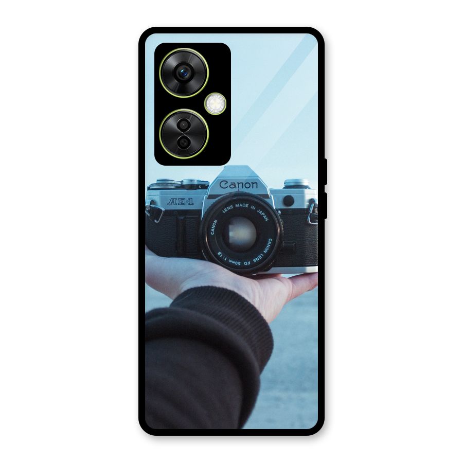 Camera in Hand Glass Back Case for OnePlus Nord CE 3 Lite