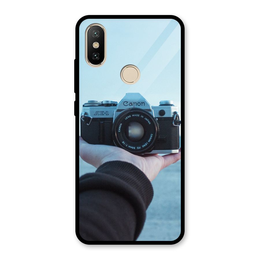 Camera in Hand Glass Back Case for Redmi A2