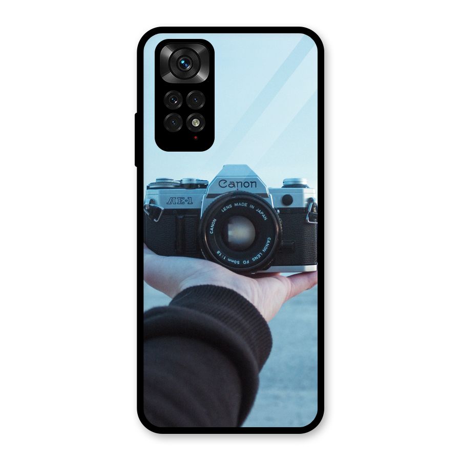 Camera in Hand Glass Back Case for Redmi Note 11S
