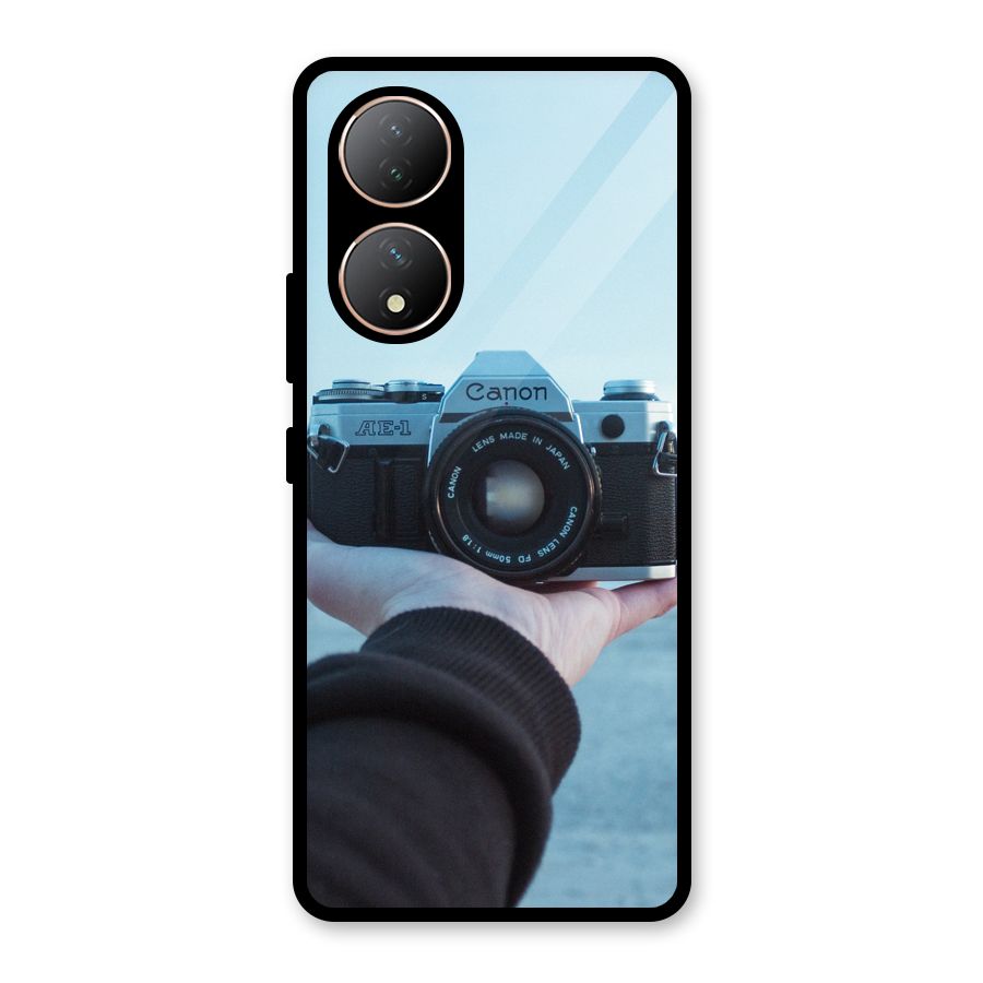 Camera in Hand Glass Back Case for Vivo Y100A