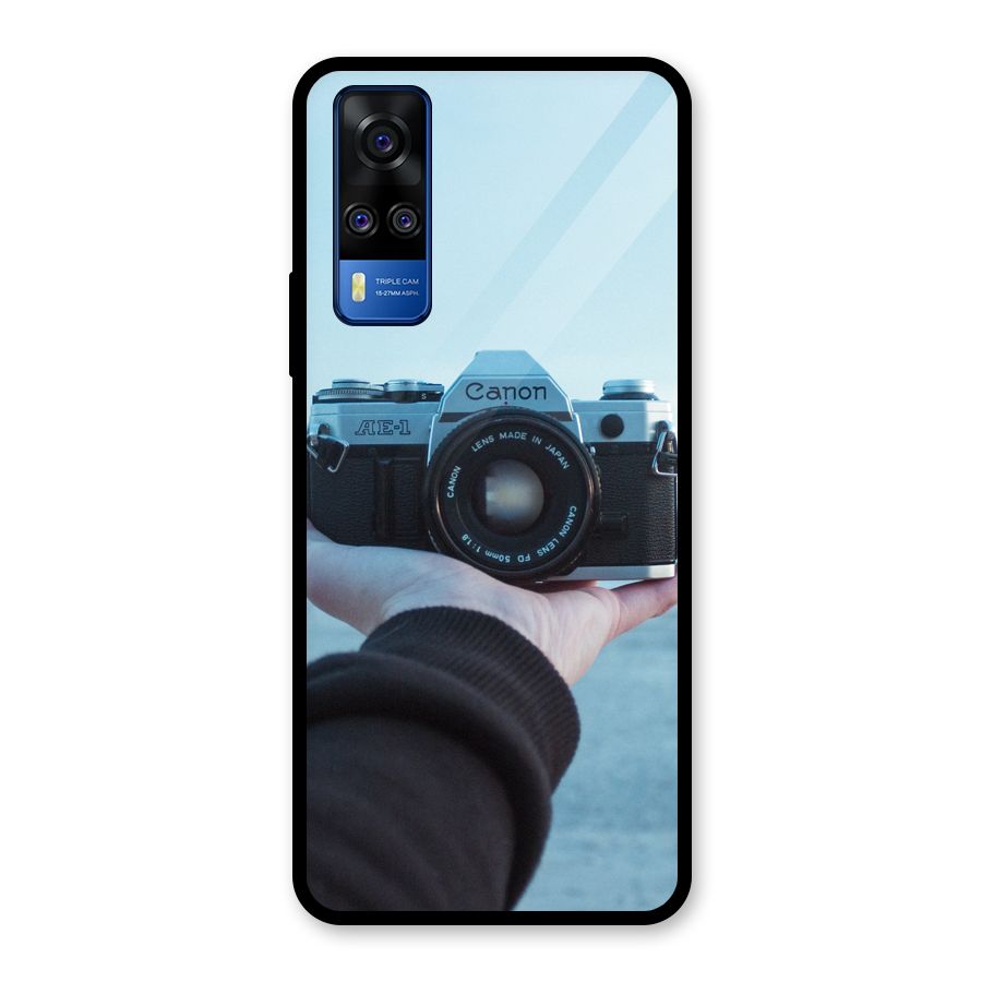 Camera in Hand Glass Back Case for Vivo Y31
