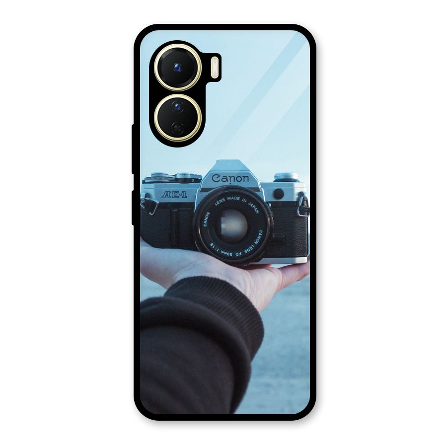 Camera in Hand Glass Back Case for Vivo Y56