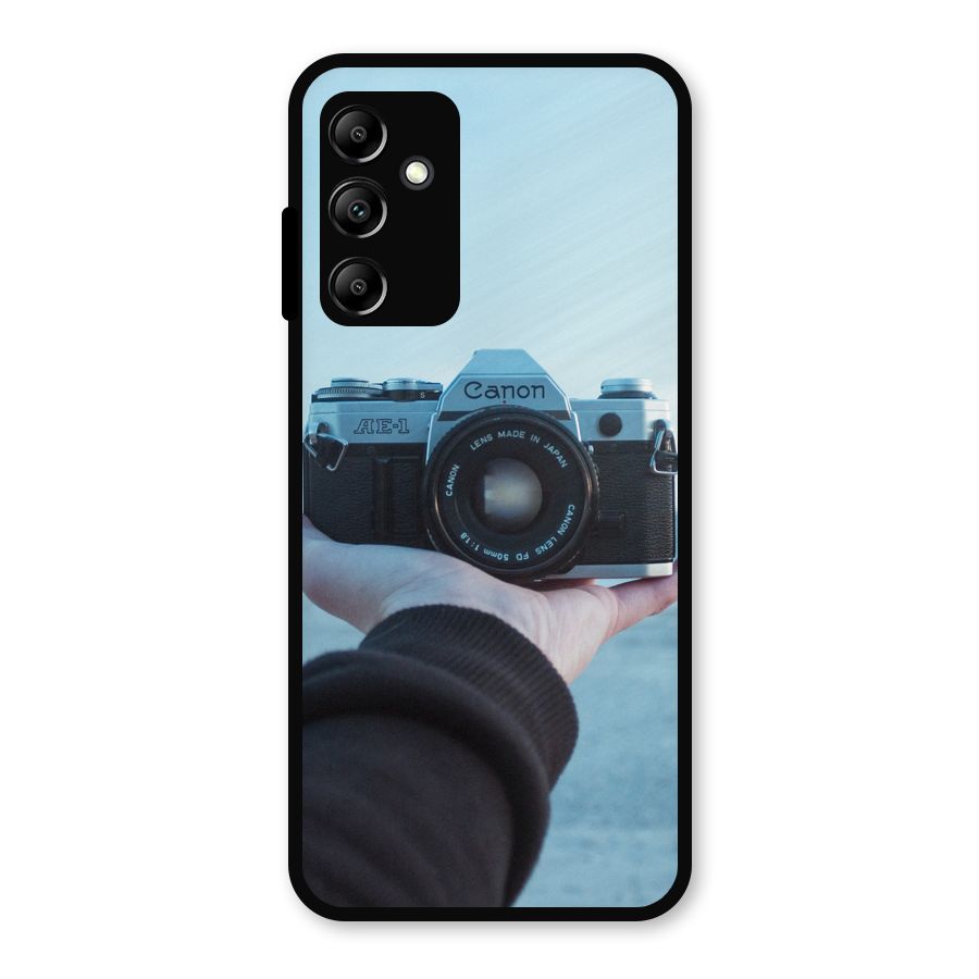 Camera in Hand Metal Back Case for Galaxy A14 5G