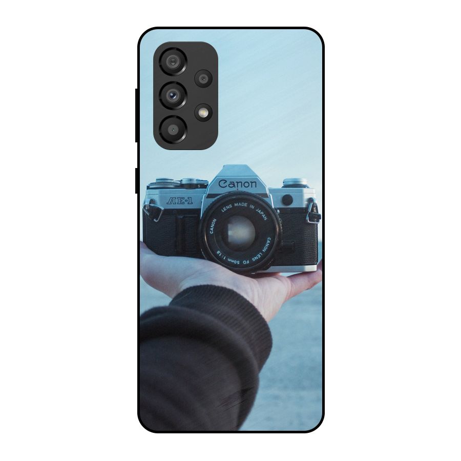 Camera in Hand Metal Back Case for Galaxy A33 5G